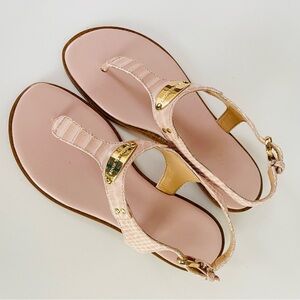 MICHAEL KORS leather strap sandals, Leather upper and lining, Rubber outsole, 7M